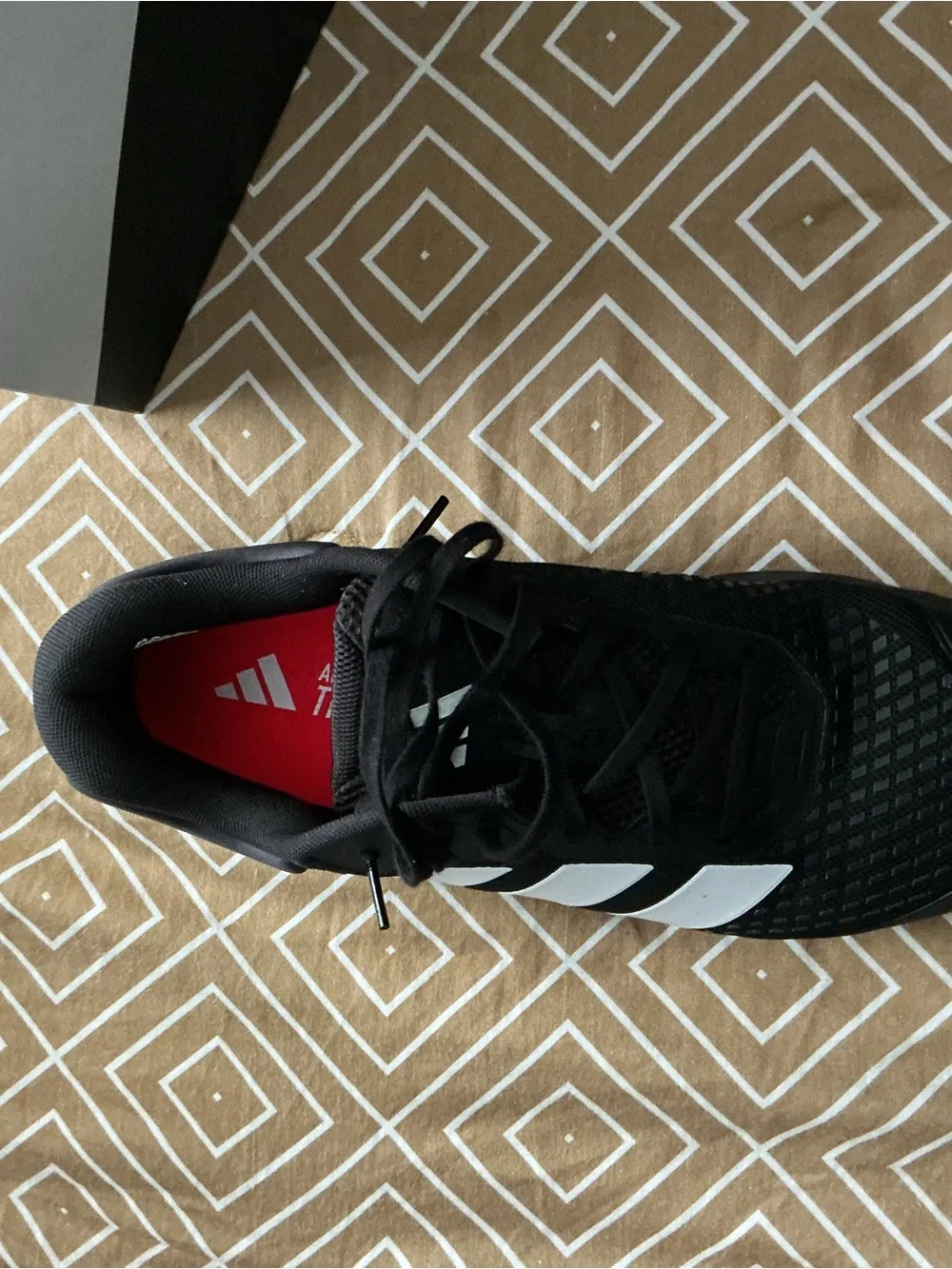 adidas Black Sneakers with White Stripes